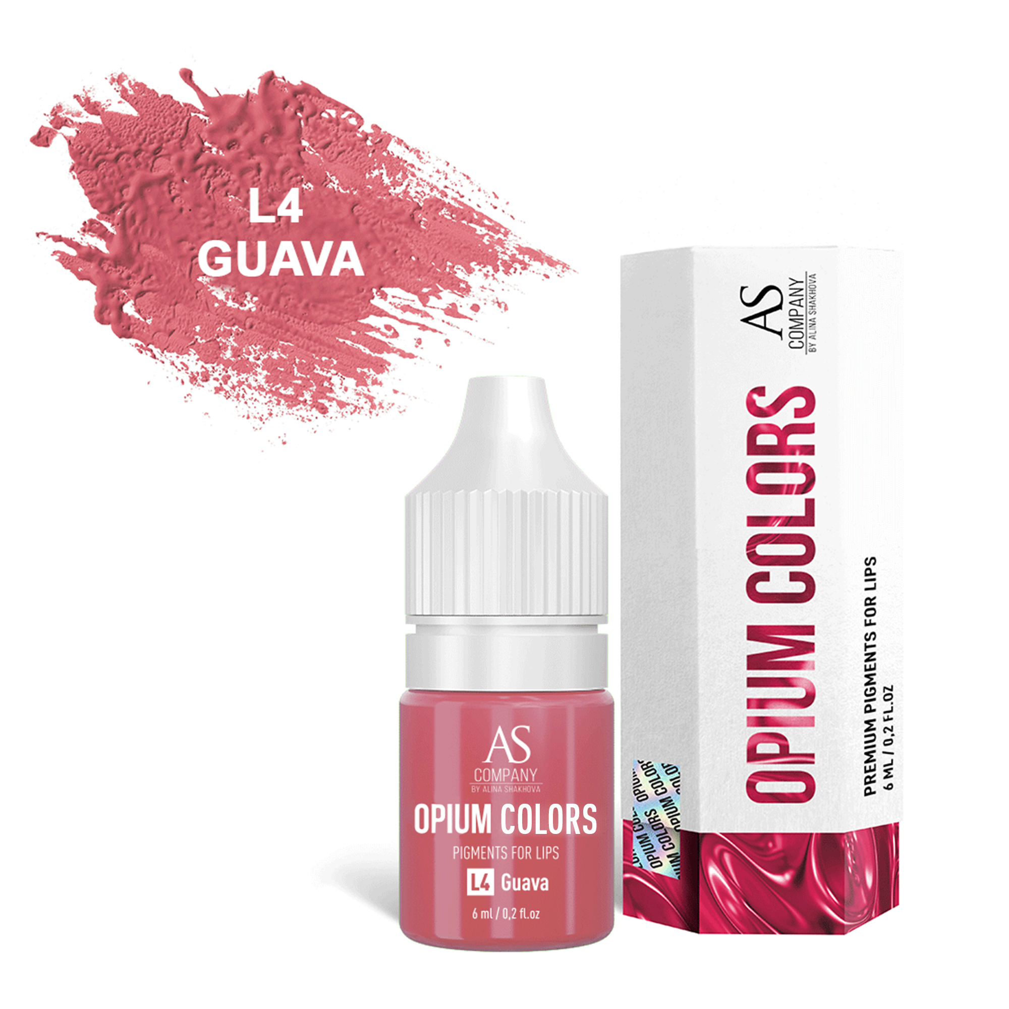 L4-GUAVA пигмент для губ (6мл, TM AS-Company OPIUM COLORS) L4-GUAVA пигмент для губ (6мл, TM AS-Company OPIUM COLORS)